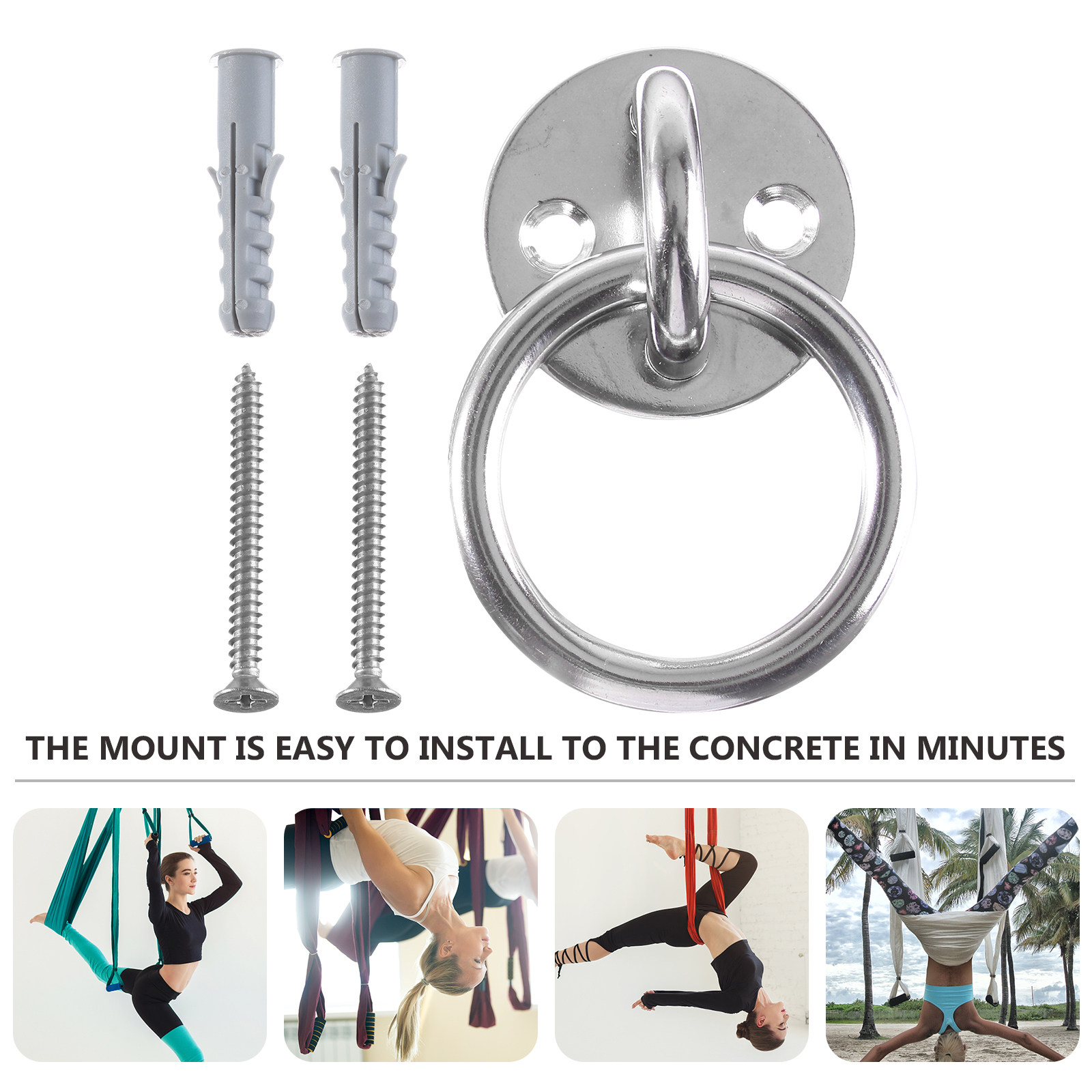 Battle Rope Anchor - 1 set Fitness Gym Equipment Halloween