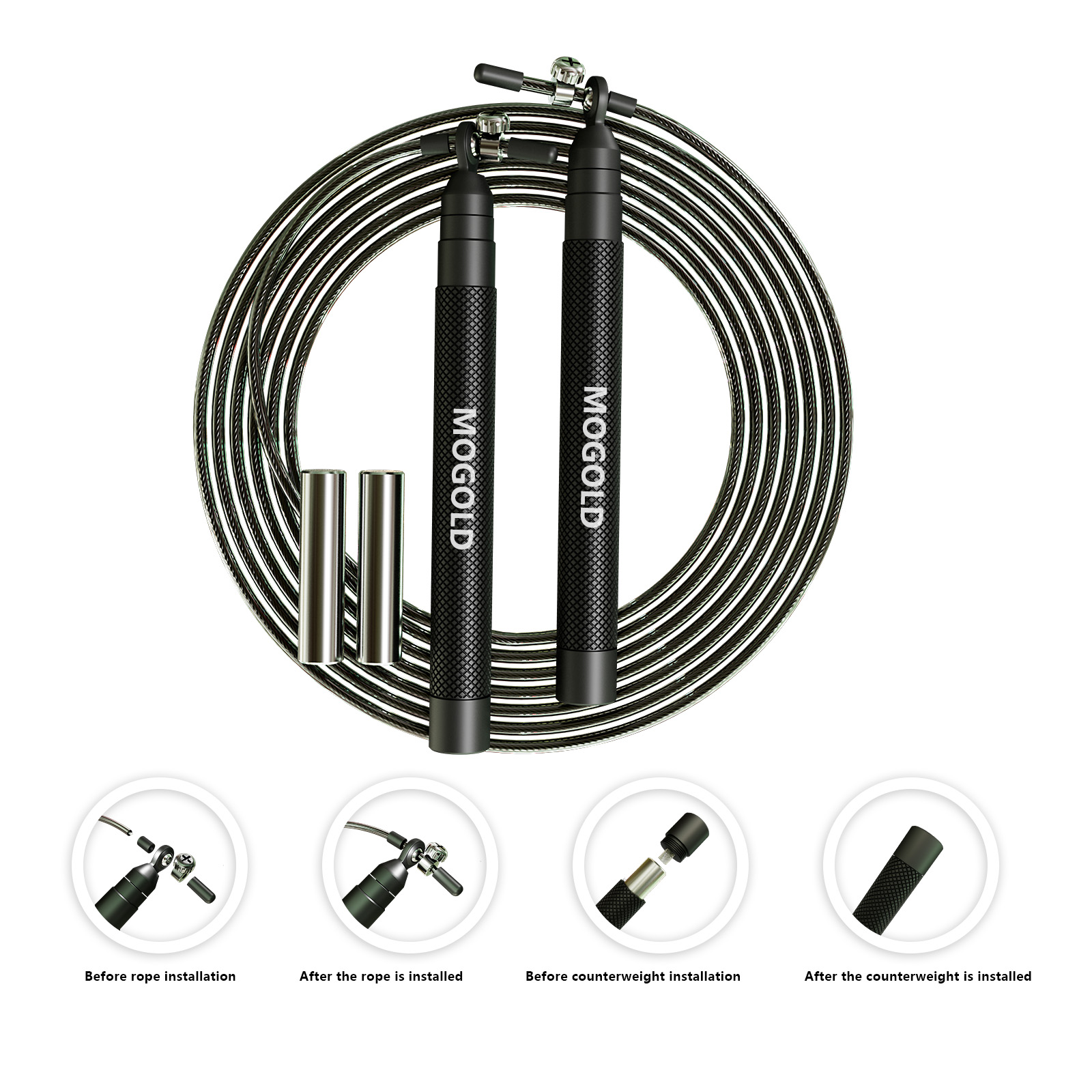 Crossfit Weighted jump rope gy - огляд і ціна Crossfit Equipment