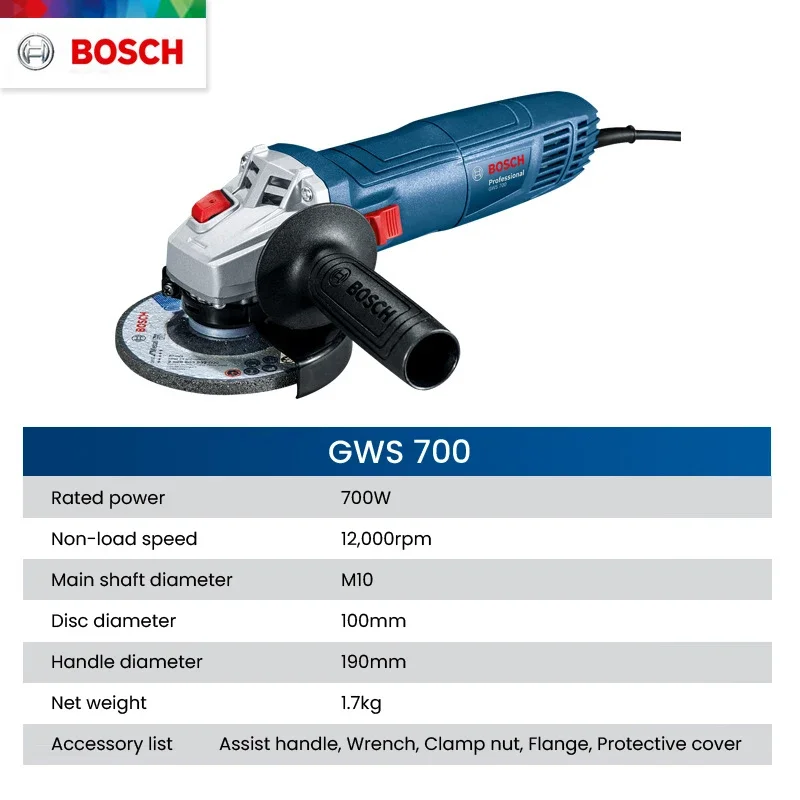 Bosch GWS 700 Angle Grinder Wi - огляд і ціна Crossfit Machine