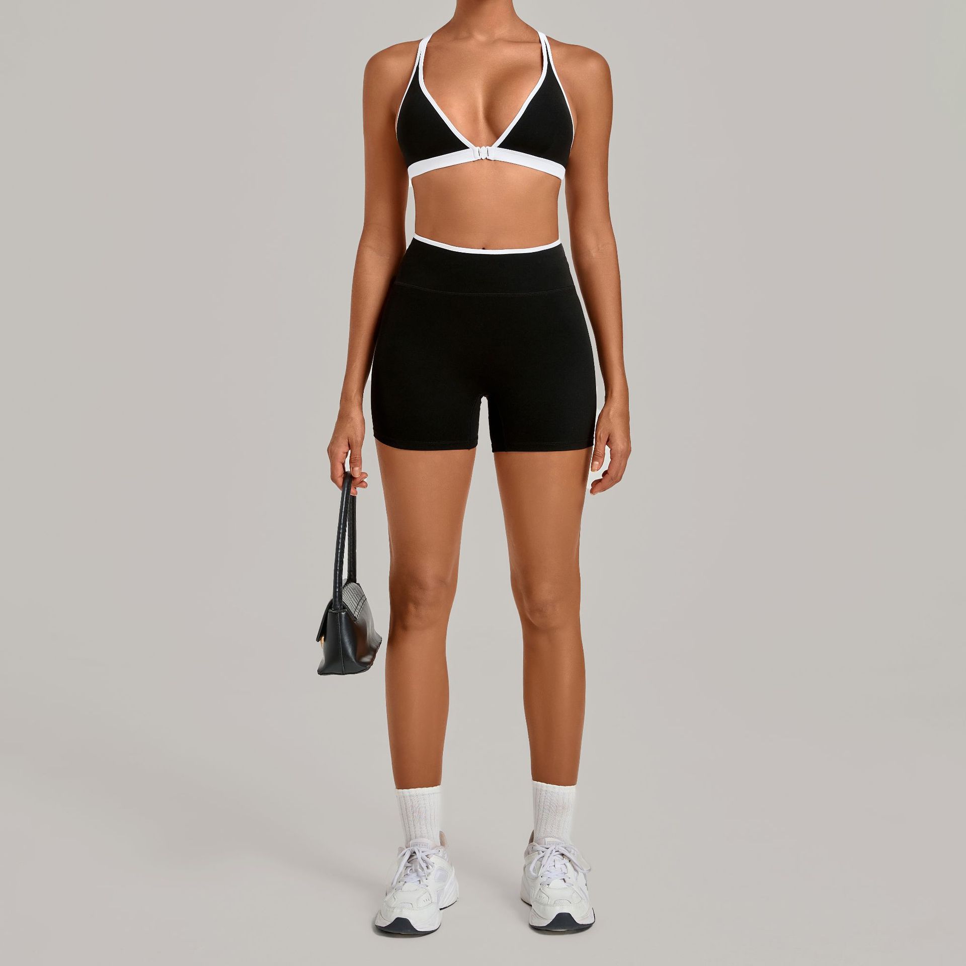 Women 2 Piece Yoga Set Deep V  - огляд і ціна Crossfit Equipment