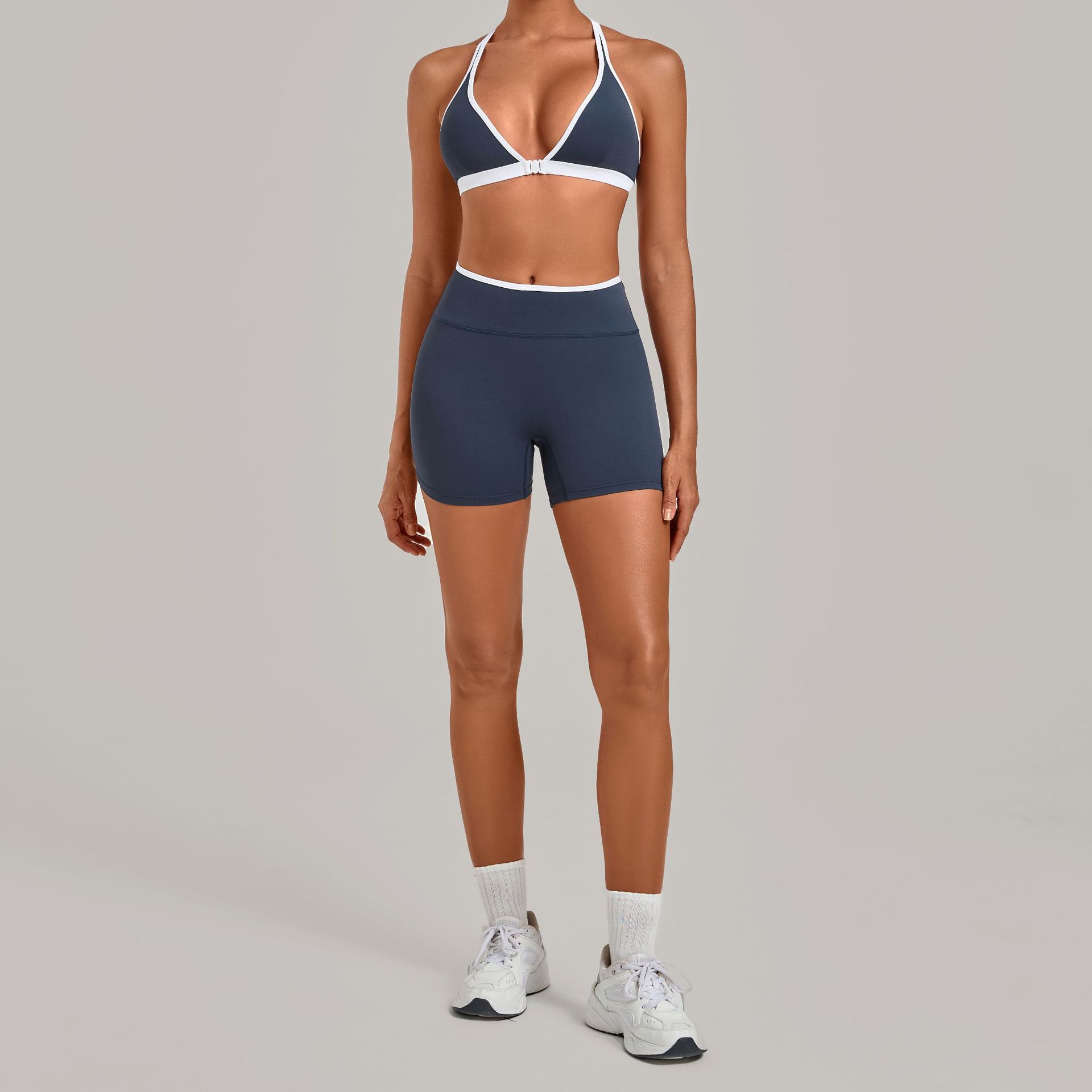 Women 2 Piece Yoga Set Deep V  - огляд і ціна Crossfit Equipment