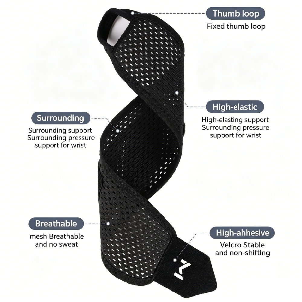 1PCS Adjustable Compression Me - огляд і ціна Wrist Wrap Support