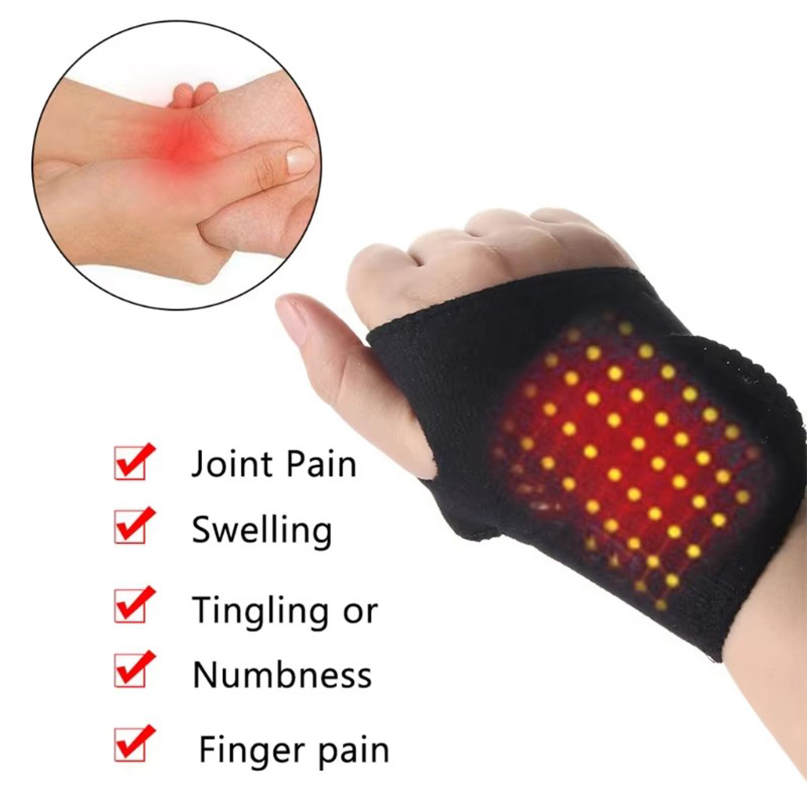 1/2pcs Self-Heating Wrist Brac - огляд і ціна Wrist Wrap Support