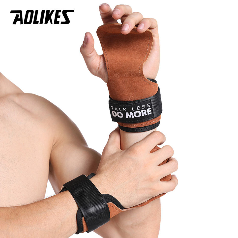 AOLIKES Cowhide Gym Grips Glov - огляд і ціна Crossfit Equipment