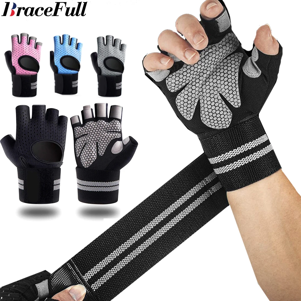 1Pair Half Finger Gym Fitness  - огляд і ціна Crossfit Equipment