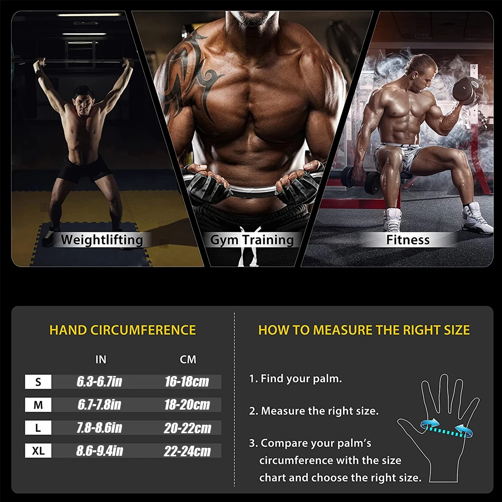 1Pair Half Finger Gym Fitness  - огляд і ціна Crossfit Equipment