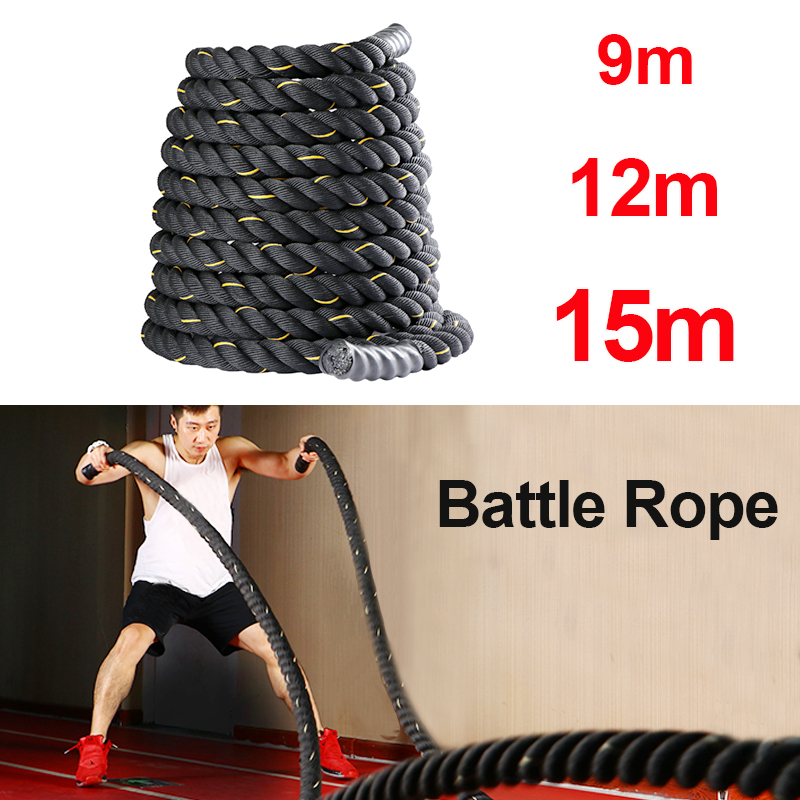 9M/12M/15M Fitness Battle Rope - огляд і ціна Crossfit Equipment